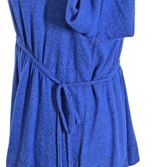 CASLON Blue Long Sleeve Peplum Top Size XS – Soft Knit Adjustable Waist blouse - Picture 7 of 13